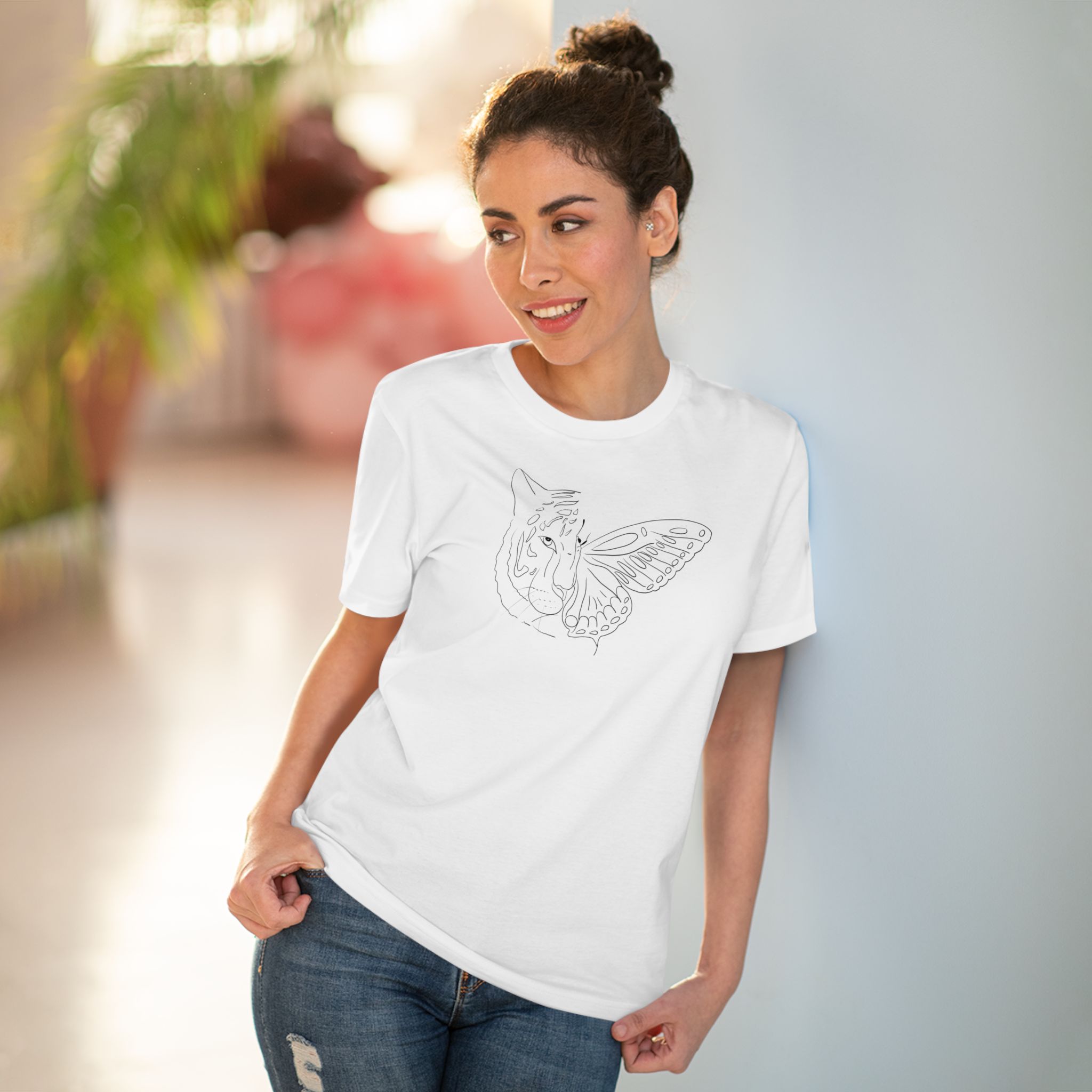 T-shirt Tigre Papillon – Image 5